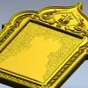 Ornate Trefoil Icon Frame STL for CNC