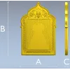 Ornate Trefoil Icon Frame STL for CNC
