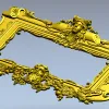 Baroque Ornamental Frame STL for CNC