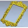 Резная барочная рамка в STL формате для ЧПУ