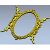 Овальная барочная рамка - 3D модель в формате STL для ЧПУ