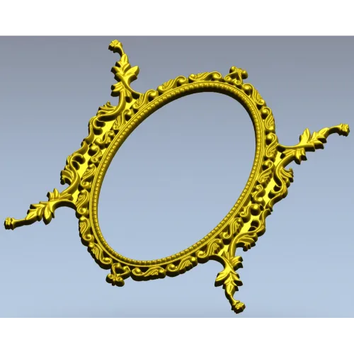 Овальная барочная рамка - 3D модель в формате STL для ЧПУ