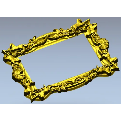 Резная барочная рамка - 3D модель в формате STL для ЧПУ