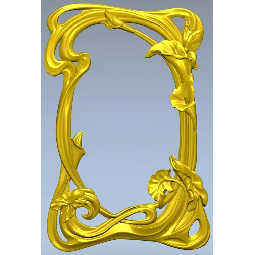 Aurelia Lily Frame - STL 3D model for CNC routing