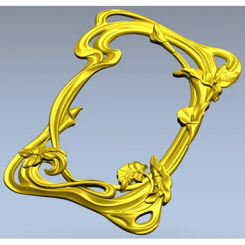 Aurelia Lily Frame - STL 3D model for CNC routing