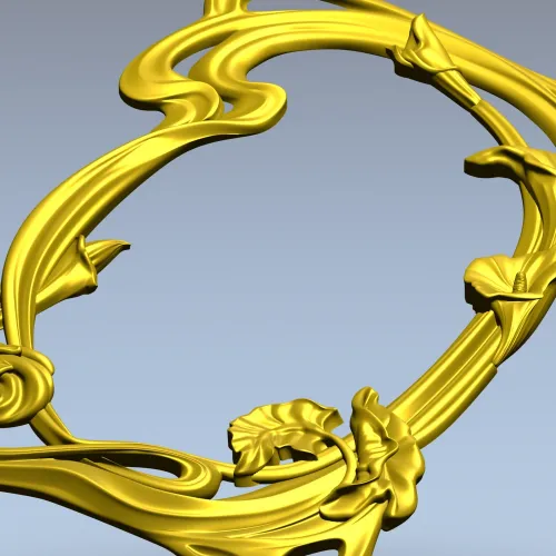 Aurelia Lily Frame - STL 3D model for CNC routing