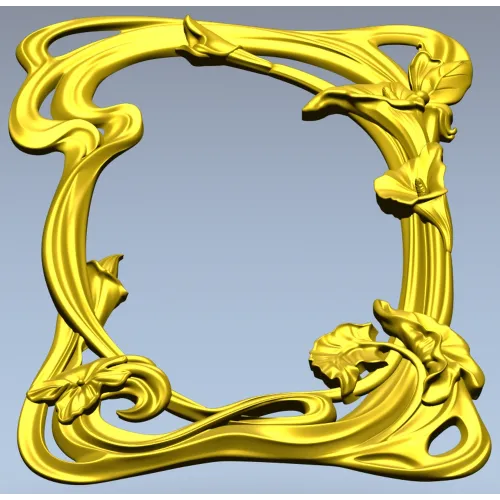 Aurelia Lily Frame - STL 3D model for CNC routing