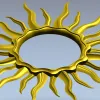 Солнечная рамка в барельефе - STL модель для ЧПУ