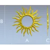 Солнечная рамка в барельефе - STL модель для ЧПУ