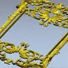 Baroque Ornamental Frame STL for CNC milling