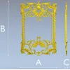 Baroque Ornamental Frame STL for CNC milling