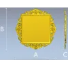 Квадратная барочная рамка STL для ЧПУ - 3D модель для фрезерной резьбы