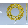 Круглая декоративная рамка - stl модель для ЧПУ