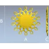Ажурная круглая розетка "Солнечный медальон" - STL для ЧПУ