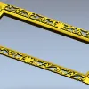 Rectangular Filigree Frame STL for CNC