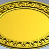 Классический круглый медальон - stl модель для ЧПУ