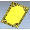 Рамка с классическим арабесковым орнаментом - 3D модель STL для ЧПУ