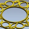 Sunlit Loop Frame - ornate round frame 3D model (STL for CNC)