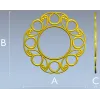 Sunlit Loop Frame - ornate round frame 3D model (STL for CNC)