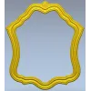 Wavy Baroque Frame STL for CNC