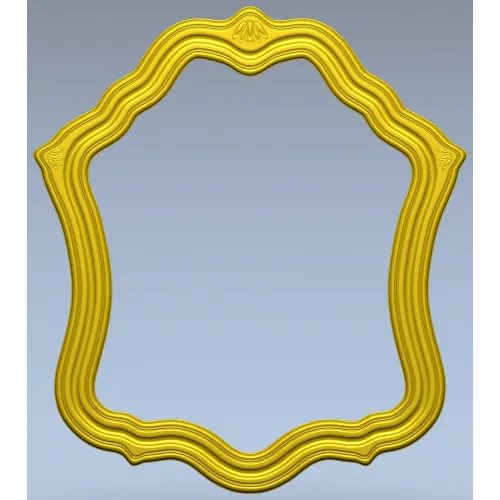 Wavy Baroque Frame STL for CNC