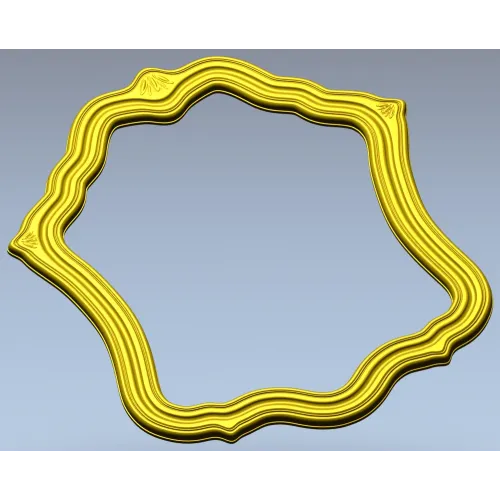 Wavy Baroque Frame STL for CNC