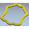 Wavy Baroque Frame STL for CNC