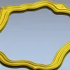 Wavy Baroque Frame STL for CNC