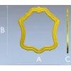 Wavy Baroque Frame STL for CNC