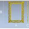 Резная рамка в стиле барокко - 3D модель STL для ЧПУ