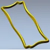 Волнистая декоративная рамка - 3D модель STL для ЧПУ
