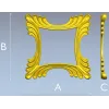 Рамка в стиле ака?нт для ЧПУ - 3D модель STL