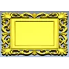 Baroque Square Frame STL - ornate CNC-ready 3D model