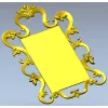 Rococo Rectangular Carved Frame STL