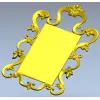 Rococo Rectangular Carved Frame STL