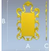 Rococo Rectangular Carved Frame STL