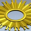 Sunburst Ornamental Frame STL for CNC