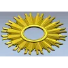 Sunburst Ornamental Frame STL for CNC
