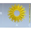 Sunburst Ornamental Frame STL for CNC