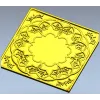 Квадратная декоративная панель "Солнечная арабеска" - STL для ЧПУ
