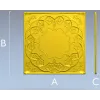 Квадратная декоративная панель "Солнечная арабеска" - STL для ЧПУ