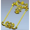 Ornate Rococo Frame STL for CNC Milling