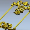 Ornate Rococo Frame STL for CNC Milling