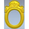 Aurelia Oval Cartouche - 3D STL Frame for CNC