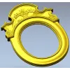 Aurelia Oval Cartouche - 3D STL Frame for CNC