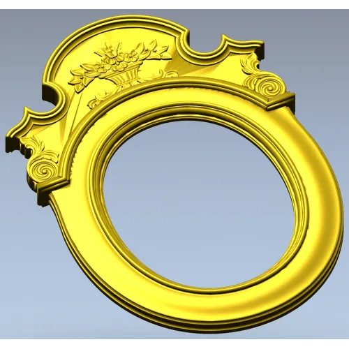 Aurelia Oval Cartouche - 3D STL Frame for CNC