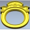 Aurelia Oval Cartouche - 3D STL Frame for CNC
