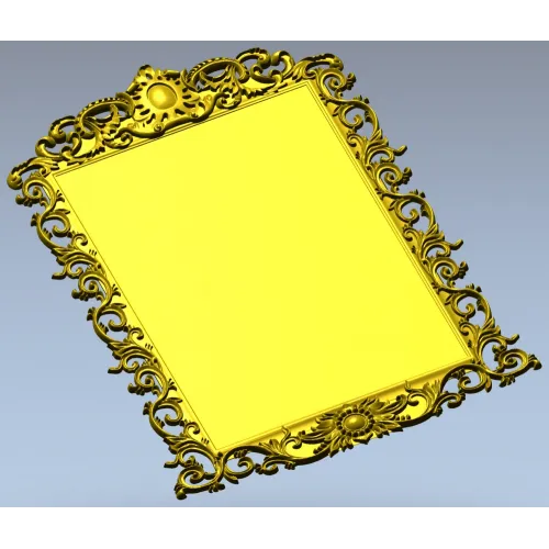 Rococo Ornamental Frame STL for CNC Milling