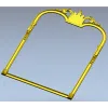 Ornate Crown Mirror Frame - STL 3D model for CNC milling