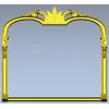 Ornate Crown Mirror Frame - STL 3D model for CNC milling